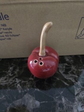 Creative Co-Op Red Ceramic Cherry Shaker